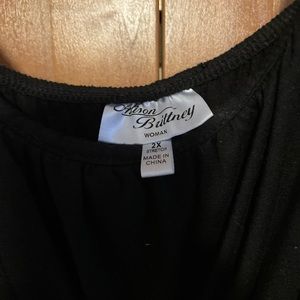 2x Alison brittney long black jeweled belt dress